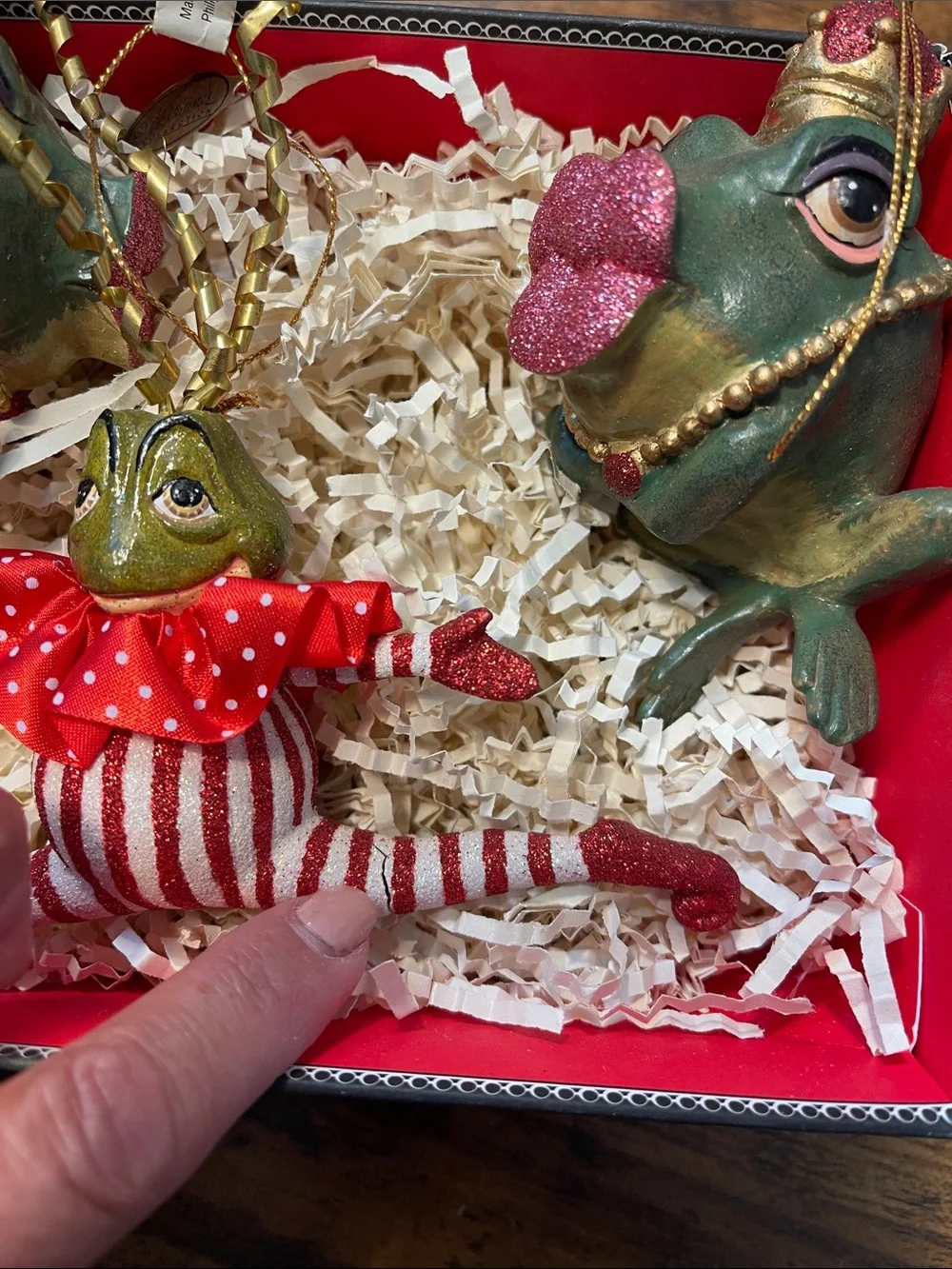 Katherines Collection festive frog